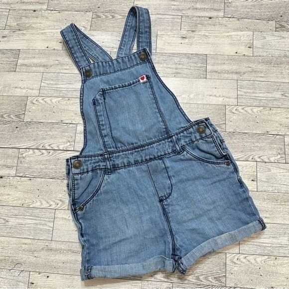 CARTER’S DENIM SHORT OVERALL‎ GIRL’S 5T 100% COTTON - Picture 1 of 9